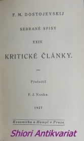 KRITICKÉ ČLÁNKY