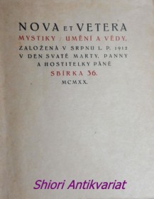 NOVA ET VETERA - číslo XXXVI.