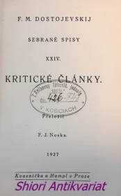 KRITICKÉ ČLÁNKY