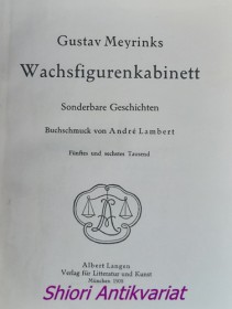 Wachsfigurenkabinett. - Sonderbare Geschichten