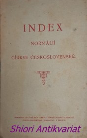 INDEX NORMÁLIÍ CÍRKVE ČESKOSLOVENSKÉ