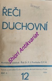 ŘEČI DUCHOVNÍ - Ročník X