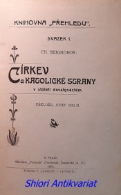 CÍRKEV A KATOLICKÉ STRANY V STOLETÍ DEVATENÁCTÉM