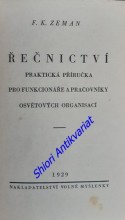 ŘEČNICTVÍ - Praktická příručka pro funkcionáře a pracovníky osvětových organisací