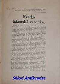 KRÁTKÁ ISLAMSKÁ VĚROUKA