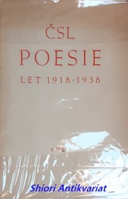 ČSL. POESIE LET 1918 - 1938 - Verše