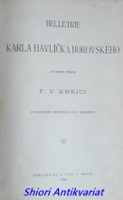 BELLETRIE KARLA HAVLÍČKA BOROVSKÉHO