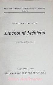 DUCHOVNÍ ŘEČNICTVÍ