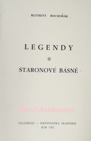 LEGENDY / STARONOVÉ BÁSNĚ