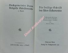 Die Heilige Schrift des Alten Testamentes