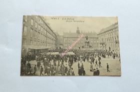 WIEN I. k.k. Hofburg - Burghof, Wacheablösung (1915)