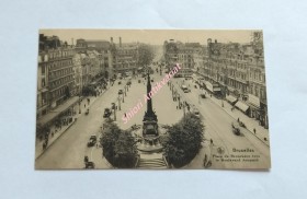 BRUXELLES - Place de Brouckére vers le Boulevard Anspach