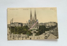 WIEN I. - Maximilian-Platz . Votivkirche .