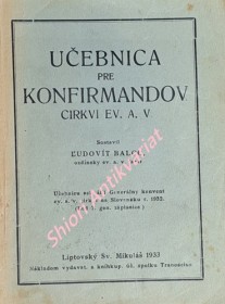 UČEBNICA PRE KONFIRMANDOV CIRKVI EV. A. V.