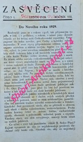 ZASVĚCENÍ - Měsíčník pro duchovní život a věstník rodin zasvěcených Nejsv. Srdci Ježíšovu - Ročník VIII-IX-X