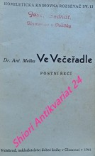 VE VEČEŘADLE - Postní řeči