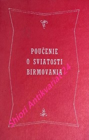 POUČENIE O SVIATOSTI BIRMOVANIA