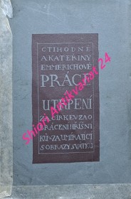 PRÁCE A UTRPENÍ CT. ANNY KATEŘINY EMMERICHOVÉ ZA CÍRKEV ZA OBRACENÍ HŘÍŠNÍKŮ A ZA UMÍRAJÍCÍ S OBRAZY SVÁTKŮ