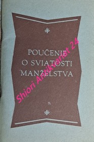 POUČENIE O SVIATOSTI MANŽELSTVA