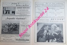 CHRÁST U CHRUDIMĚ - Program zvukových filmů pro podzim 1934