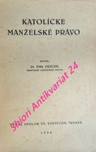 KATOLÍCKE MANŽELSKÉ PRÁVO