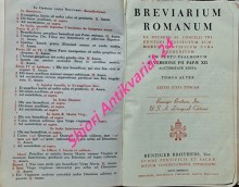 BREVIARIUM ROMANUM Ex decreto sacronancti concilii Tridentini restitutum summorum pontificum cura recognitum - TOMUS ALTER