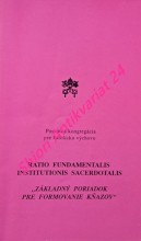 RATIO FUNDAMENTALIS INSTITUTIONIS SACERDOTALIS - 