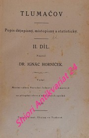 TLUMAČOV - Popis dějepisný, místopisný a statistický - II. díl