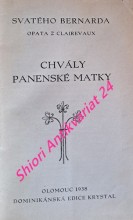 CHVÁLY PANENSKÉ MATKY