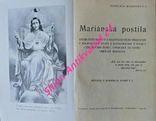 MARIÁNSKÁ POSTILA - Exerciční pravdy a nejdůležitější věroučné i mravoučné stati z katechismu v rámci církevního roku, upravené za četbu věřícím rodinám