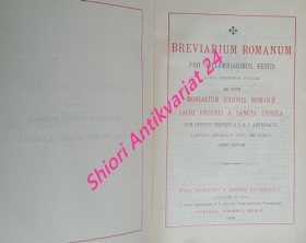 Breviarium Romanum, Pro Sollemnioribus Festis juxta Editionem Typicam ad usum, Monialium Unions Romanae Sacri Ordinis a Sancta Ursula