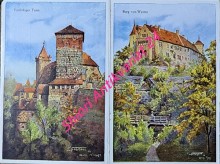 NÜRNBERG - 12 Aquarell-Postkarten nach Originalen von Paul Sollmann