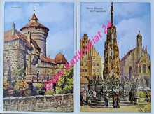 NÜRNBERG - 12 Aquarell-Postkarten nach Originalen von Paul Sollmann