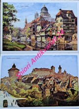 NÜRNBERG - 12 Aquarell-Postkarten nach Originalen von Paul Sollmann