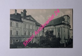 BRAUNAU i. B. - St. Wenzelskirche und Nonnenkloster