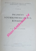 PRAMENY SOUKROMÉHO PRÁVA ŘÍMSKÉHO