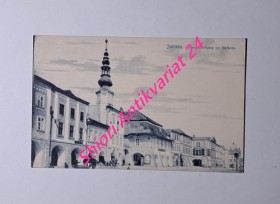 SVITAVY - ZWITTAU - Unterer Stadtplatz mit Rathaus