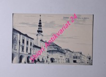 SVITAVY - ZWITTAU - Unterer Stadtplatz mit Rathaus