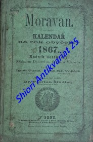 MORAVAN - Kalendář na rok obyčejný 1867