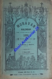 MORAVAN - Kalendář na rok obyčejný 1886