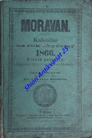 MORAVAN - Kalendář na rok obyčejný 1866