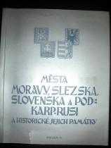 Nálepní album Města Moravy, Slezska, Slovenska a Podkarpatské Rusi - svazek II.