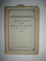 Z korespondence učitelky Anny Kovaříkové s panem inspektorem Jánem Zigmundíkem Brno-Pezinok