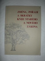 Jména,pořadí a skratky knih Starého a Nového zákona