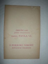 O pokroku národů - POPULORUM PROGRESSIO (2)