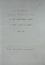 Z PROMLUV JANA PAVLA II. NA JEHO APOŠTOLSKÝCH CESTÁCH V IRSKU,V USA,VE FRANCII 1979-80