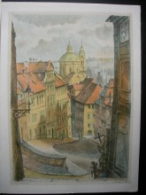 Oldřich Kulhánek - VUE DE L´ESCALIER DE LA MAIRIE 