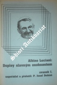 DOPISY SLAVNÝM OSOBNOSTEM - svazek I.