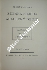 ZDENKA FIBICHA MILOSTNÝ DENÍK