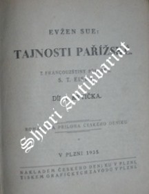 TAJNOSTI PAŘÍŽSKÉ I-VIII